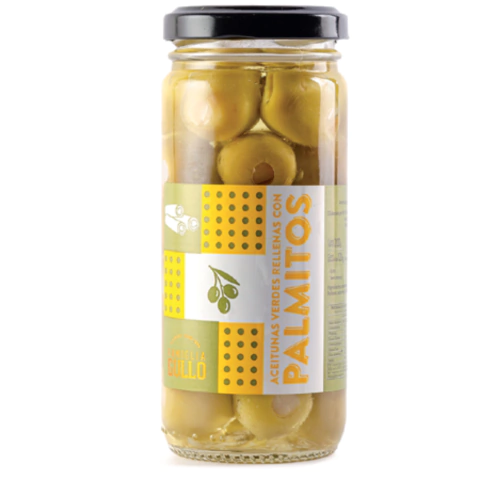 ACEITUNAS VERDES RELLENAS CON PALMITOS 200/120GRS - comprar online