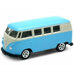 Miniatura Kombi 1963 California Minis 1/64 7 cms Azul Welly