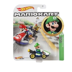 Hot Wheels Temático Premium Mario Kart Luigi Standard Kart