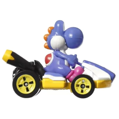 Hot Wheels Premium Mario Kart Standard Blue Yoshi 1/64 7 cms