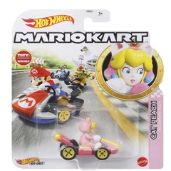 Hot Wheels Premium Mario Kart Standard Princesa Cat Peach 7c - Hobby Motor