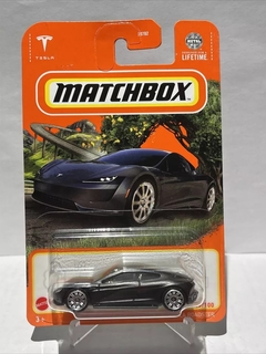 Matchbox Tesla Roadster Preto Fosco 48/100 Escala 1/64 7cms na internet