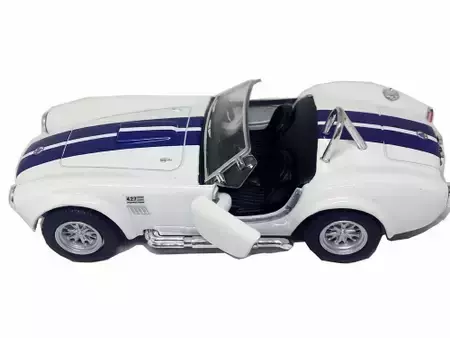 Miniatura Shelby Cobra 424 1965 Kinsmart com fricção 1:32