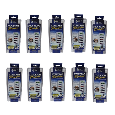 Caixa Modular Com Divisórias Para Miniaturas 1/64 kit com 10