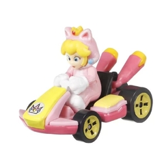 Hot Wheels Premium Mario Kart Standard Princesa Cat Peach 7c