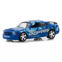 Miniatura Greenlight Mopar 2008 Dodge Charger Srt8 Azul 1/64