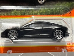 Matchbox Tesla Roadster Preto Fosco 48/100 Escala 1/64 7cms - Hobby Motor