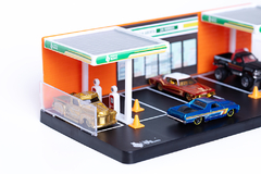 Expositor Posto de Gasolina para Miniaturas 1:64 Diorama TKB - comprar online