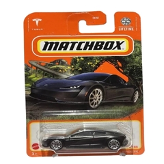 Matchbox Tesla Roadster Preto Fosco 48/100 Escala 1/64 7cms