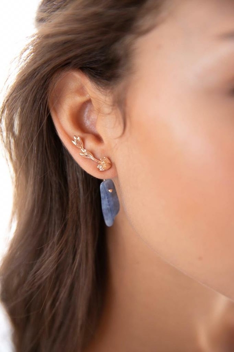 Brinco Lavanda - Joia em Ouro 18k