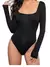 Body Decote Quadrado Manga Longa - comprar online