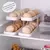 Huevera Deslizante Organizador Porta Huevos Dispensador Blanco - tienda online