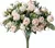 Imagem do Rosa de Seda Artificial Para Decoração com Folhas de Eucalipto, Buquê de Rosas Para Mesa de Casamento, Mesas de Festas e Decoraçõs em Casas.