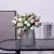 Rosa de Seda Artificial Para Decoração com Folhas de Eucalipto, Buquê de Rosas Para Mesa de Casamento, Mesas de Festas e Decoraçõs em Casas. - loja online