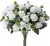 Rosa de Seda Artificial Para Decoração com Folhas de Eucalipto, Buquê de Rosas Para Mesa de Casamento, Mesas de Festas e Decoraçõs em Casas. - Flor Sempre
