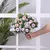 Rosa de Seda Artificial Para Decoração com Folhas de Eucalipto, Buquê de Rosas Para Mesa de Casamento, Mesas de Festas e Decoraçõs em Casas. na internet