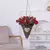 Imagem do Rosa de Seda Artificial Para Decoração com Folhas de Eucalipto, Buquê de Rosas Para Mesa de Casamento, Mesas de Festas e Decoraçõs em Casas.