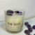 Vela Artesanal com Cristais de Ametista – Âmbar & Patchouli