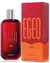 Frasco de colônia Egeo Feminina 90ml com embalagem vermelha e laranja.