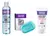 Produtos ClearSkin para combate a espinhas, incluindo loção tônica, sabonete e máscara facial.