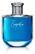 Frasco de colônia Natura Biografia 100ml, com design moderno e líquido azul.