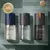 Kit de desodorantes spray Natura Homem com três fragrâncias: Original, Essência e Coragem, em frascos de 100ml cada.