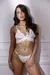 Conjunto Bralette con Cintura Irregular y Less de Microfibra y Puntilla - tienda online