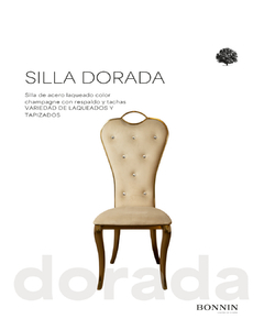 Silla dorada champagne - comprar online