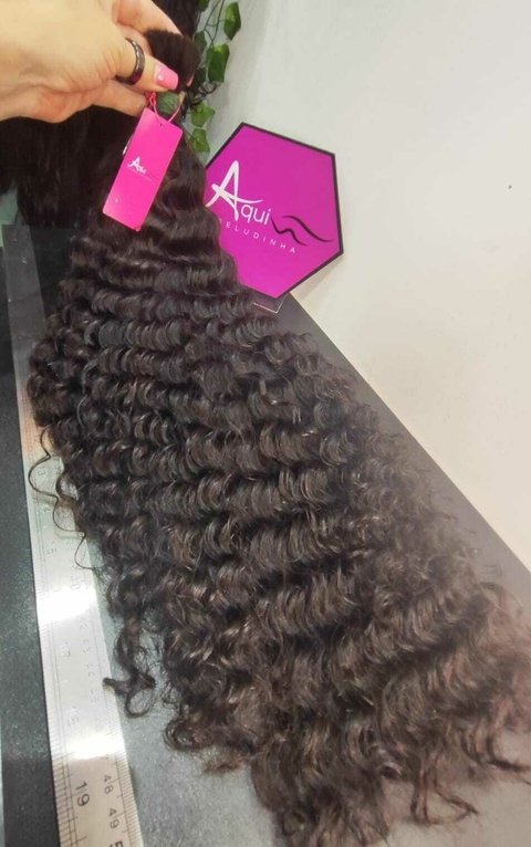 Cabelo Indiano Cacho Caipira 65cm (100g) - comprar online