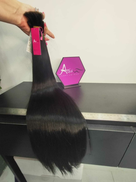 Cabelo Indiano Liso Classe A 65cm (100g) - comprar online