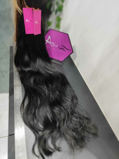 Cabelo Indiano Ondulado Natural PREMIUM 65cm (100g) - comprar online