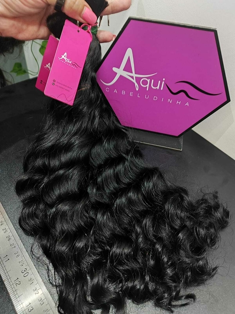 Cabelo Indiano Cacho Caipira 45cm (100g) - comprar online