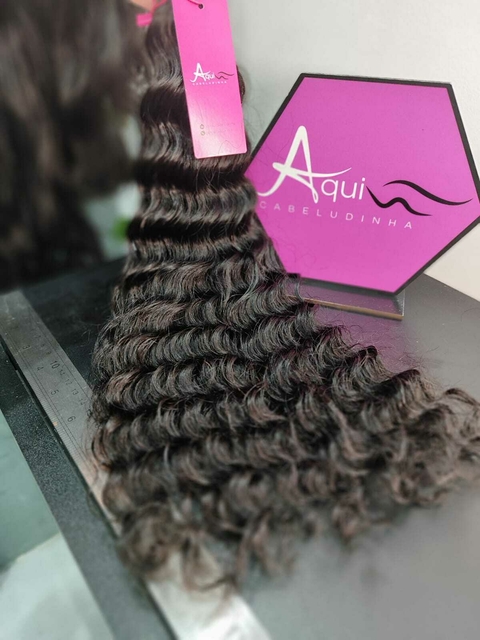 Cabelo Indiano Cacho Caipira 55cm (100g) - comprar online