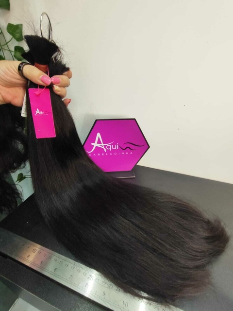 Cabelo Indiano Liso Classe A 55cm (100G) - comprar online