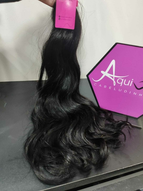 Cabelo Indiano Ondulado Natural PREMIUM 45cm (100g) - comprar online
