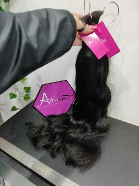Cabelo Indiano Ondulado Natural PREMIUM 55cm (100g) - comprar online