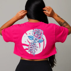 Cropped Oversized Premium - Rosa na internet