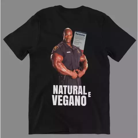 Camiseta para treino "Natural e vegano"