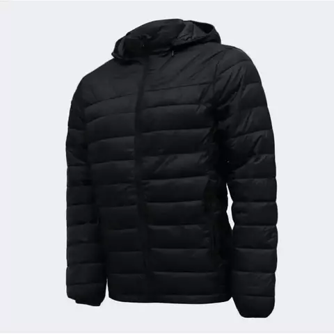 jaqueta Puffer Matelassê Masculina Capuz Removivel