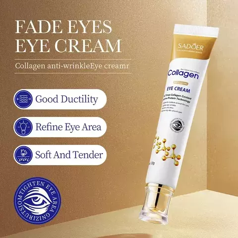 Sadoer colágeno creme para os olhos retinol creme para os olhos anti círculos