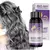 Shampoo de tintura de cabelo com fixação de cor cinza, cobertura de cabelo cin - Glow