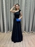 Vestido de festa longo nula manga, com detalhe no ombro - Preto - Muzza | Vestidos de Festa para Madrinhas, Formandas e Convidadas