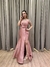 Vestido de festa longo tomara que caia, com decote em V e fenda - Rose - comprar online