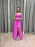 Vestido de festa longo tomara que caia, drapeado na saia e fenda - Rosa Pink na internet