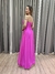 Vestido de festa longo tomara que caia, drapeado na saia e fenda - Rosa Pink - Muzza | Vestidos de Festa para Madrinhas, Formandas e Convidadas