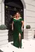 Vestido de festa longo alça, transpassado no busto e fenda - Verde Esmeralda - Muzza | Vestidos de Festa para Madrinhas, Formandas e Convidadas