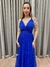 Vestido de festa longo alça, trançado nas costas - Azul Royal - Muzza | Vestidos de Festa para Madrinhas, Formandas e Convidadas