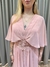 Vestido de festa longo com capa sobreposta, decote em V, com fenda frontal - Rose - Muzza | Vestidos de Festa para Madrinhas, Formandas e Convidadas