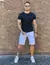Bermuda Masculina Jeans Branca