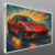 Quadro Revenda Carro Esportivo Estillo Pintura - loja online